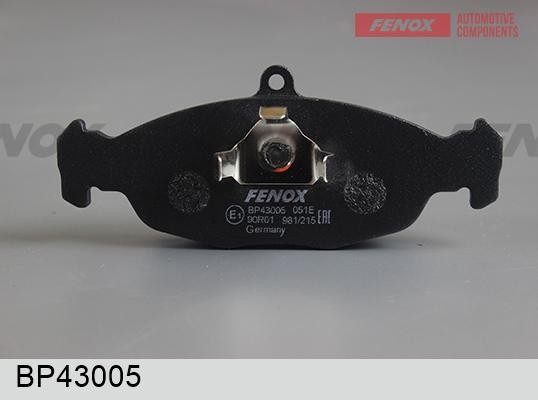 Колодки тормозные дисковые Daewoo Lanos 97- 13, Whell, Nexia 95-97, Cielo 95-97, BP43005 FENOX