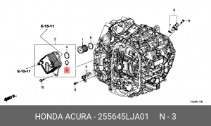 КОЛЬЦО УПЛОТНИТЕЛЬНОЕ (A) 255645LJA01 255645LJA01 HONDA