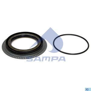 Сальник ступицы с кольцом ABS 107.5x153 / 185x20мм, с упл. кольцом 088507 SAMPA