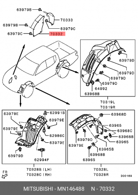 БРЫЗГОВИК MN146488 MN146488 MITSUBISHI