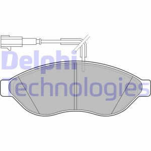 Колодки тормозные PEUGEOT Boxer CITROEN Jumper FIAT Ducato (06-) передние (4шт.) LP1992 DELPHI