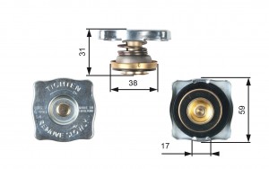 Крышка радиатора RC130 (7410-30053) RC130 GATES