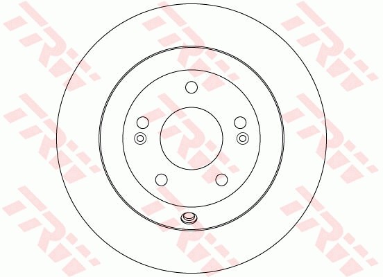 Диск тормозной задний HYUNDAI SANTA FE II-III, KIA SORENTO II DF7996 DF7996 TRW