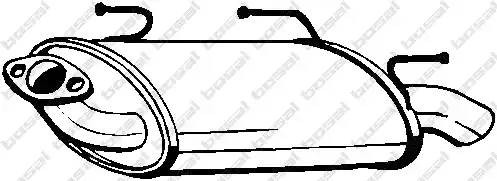 Глушитель NISSAN Almera (N16) задняя часть BOSAL 145-503 BOSAL