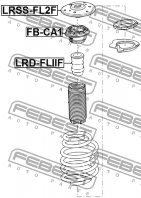 Опора амортизатора ПОДХОДИТ ДЛЯ Land Rover FREELANDER II 2006-2014 LRSS-FL2F LRSS-FL2F FEBEST