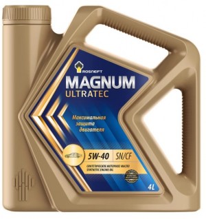 Масло моторное РОСНЕФТЬ MAGNUM Ultratec 5W40 SN/CF/A3/B4 синт.1л 40815432 ROSNEFT
