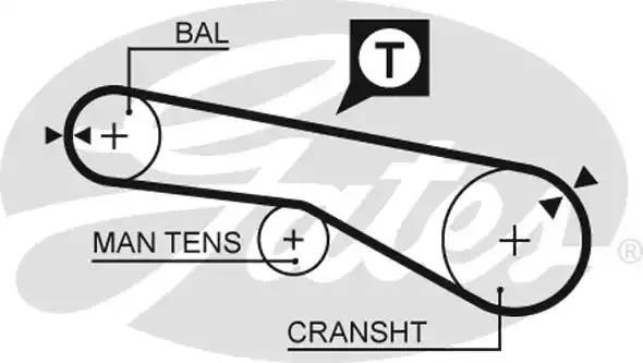 Ремень зубчатый 5257XS 65 x 1/2 (8597-15257) 5257XS GATES