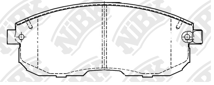 Колодки передние (NISSAN JUKE F15, TEANA I-II, MAXIMA J30, A32, TIIDA, SUZUKI SX PN2201 NIBK