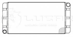 Радиатор отопителя алюм. МАЗ (64221-8101060) LUZAR LRH1221 LUZAR