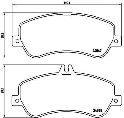 Колодки тормозные P50086 P50086 BREMBO
