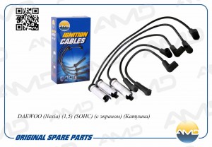 Провода в/в DAEWOO Nexia, 1,5, SOHC, с экраном, Катушка AMDCL19 AMD.CL19 AMD