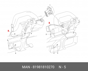 штекер 81981810270 MAN
