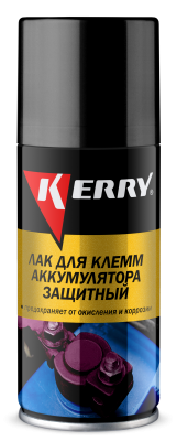 Лак для клемм аккумулятора 210мл аэрозоль KERRY KR-918 KERRY