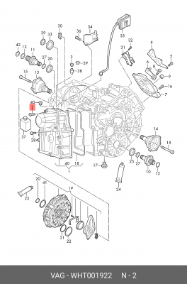 PASSAT [B6]/[B7]/[CC]/JETTA (2011>) M8X90/Внутр. TORX/7-ст DSG WHT 001 922 VAG