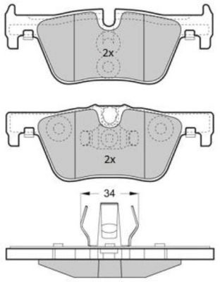 колодки дисковые задние!\ BMW 1 F20 1.6/1.8/2.0D 11> FBP1874 FREMAX