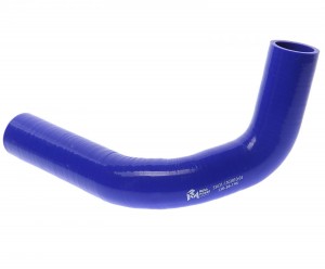 Патрубок ГАЗ-3302 дв.ЗМЗ-402,406,УМЗ радиатора верхний (d=38) синий силикон MEGA 13016196 MEGA POWER