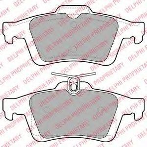 Колодки тормозные FORD Kuga (06-) задние (4шт.) DELPHI LP1958 DELPHI