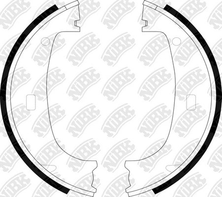 Колодки тормозные барабанные FN0544 FN0544 NIBK