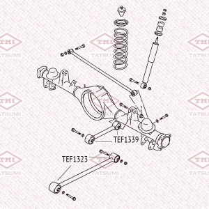 сайлентблок рычага подвески продольный верхний!\ Suzuki Grand Vitara SQ 98> TEF1339 TATSUMI