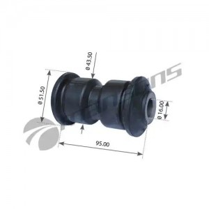 Сайлентблок RENAULT Midliner,Midlum рессоры (16x52x95) MANSONS 800.101 MANSONS