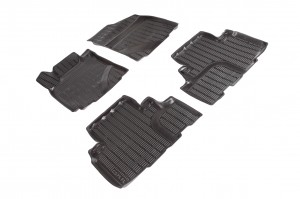 Коврик салона CHANGAN CS75 FL (18-) полиуретан черный (4 предм.) SEINTEX 95081 SEINTEX