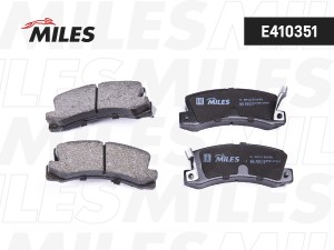 Колодки тормозные задние (без датчика) (Смесь Low-Metallic) TOYOTA AVENSIS/CAMRY E410351 MILES