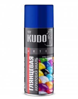 Эмаль акриловая "KUDO" синяя высокоглянцевая (520 мл) (аэрозоль) (RAL 5005) KU-A5005 KUDO