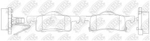 PN0620-NIBK колодки дисковые з.!\ Ford Expedition, Lincoln Navigator 03> PN0620 NIBK