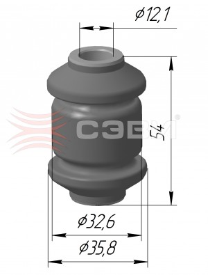 Сайлентблок переднего рычага SKODA RAPID, FABIA, OCTAVIA; VW POLO, GOLF, JETTA 1228-4040 SEVI