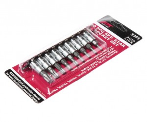 Набор бит-головок 1/4" TORX 5-ти гранных TS10H-TS50H 9 предметов JTC JTC-3303 JTC TOOLS
