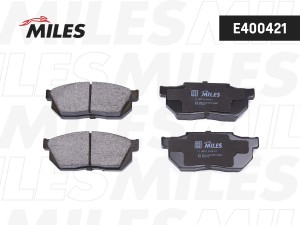 Колодки тормозные передние (без датчика) (Смесь Low-Metallic) HONDA CIVIC/CRX/PR E400421 MILES