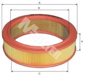 фильтр воздушный !\ VAZ 2101-09/Niva/Forma/Nova/Samara 1.1-1.7 79> A101 MFILTER AUTOMOTIVE FILTERS