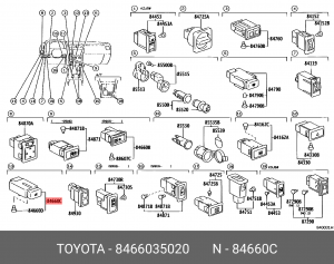 8466035020 Переключатель 84660-35020 TOYOTA