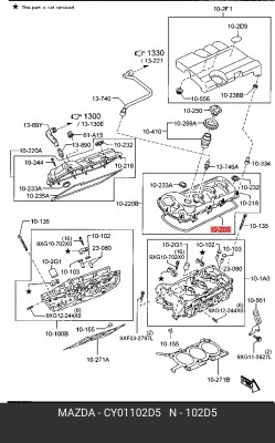 ПРОКЛАДКА КЛАПАННОЙ КРЫШКИ  CY01102D5 CY01102D5 MAZDA