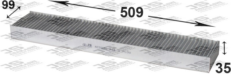 фильтр салона!\Ford Mondeo all 94>, Jaguar X-Type 2.2D 05> AC0036 JS ASAKASHI