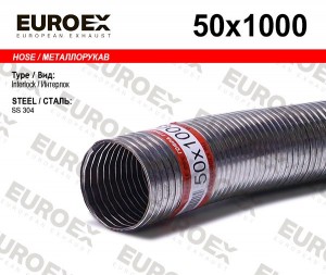 металлорукав нержавеющий !50x1000\ 50X1000 EUROEX