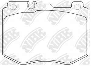 Колодки тормозные MERCEDES E (W213) передние (4шт.) NIBK PN0585 NIBK