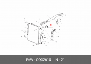 Гайка FAW CQ32610 FAW