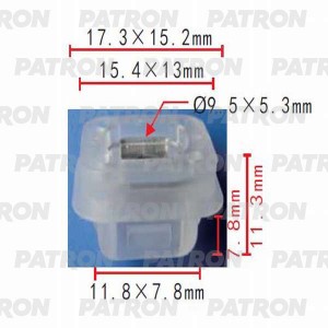 BMW 3-СЕРИЯ E90/E91 (2005-2012) Пружинный зажим P370241 PATRON