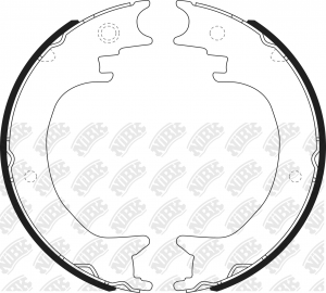 Колодки стояночного тормоза LEXUS RX 2008-2015 FN0651 FN0651 NIBK