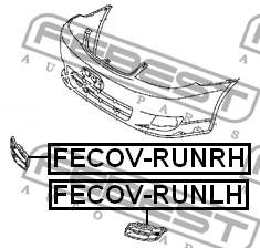 Заглушка п/т фары FECOV-RUNLH FECOVRUNLH FEBEST