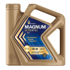 Масло моторное РОСНЕФТЬ MAGNUM Ultratec А3 5W40 SN/CF/A3/B4 синт.4л 40816442 ROSNEFT