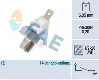 ДАТЧИК ДАВЛЕНИЯ МАСЛА FAE 11700 FAE