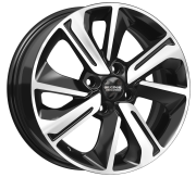 Скад KL-319 15.0 / 6.0J PCD 4x100.00 ET 46.00 ЦО 54.10 Литой / Черный с полирова 3300005 SKAD