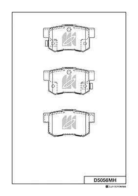 Колодки тормозные диск задние HONDA ACCORD VII 03-08 D5056MH D5056MH MK KASHIYAMA