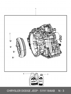 Масло трансмиссионное MOPAR ATF CVTF+4 0.946л OE 5191184AB CHRYSLER