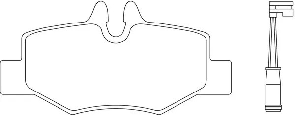 Колодки тормозные задние MERCEDES VIANO/VITO W639 03- BP31407W BP31407W SB NAGAMOCHI