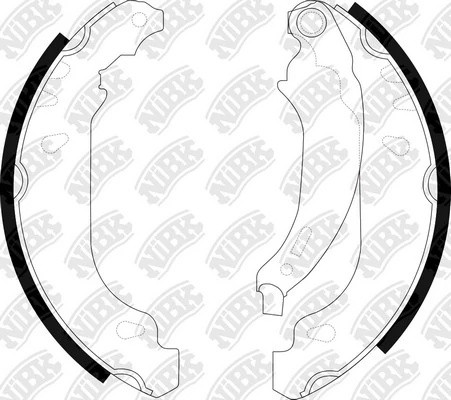 Колодки тормозные RENAULT Clio (98-) задние барабанные (4шт.) NIBK FN0556 NIBK