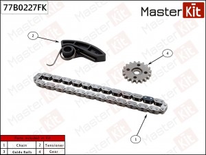 Комплект цепи масляного насоса FORD Focus 3 2.0 XQDA 11- Masterkit 77B0227FK 77B0227FK MASTER KIT