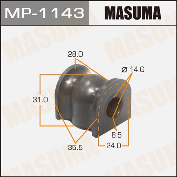 втулка стабилизатора заднего центральная! d14\ Honda Accord CG/CH/CL 1.8-2.0 98> MP1143 MASUMA